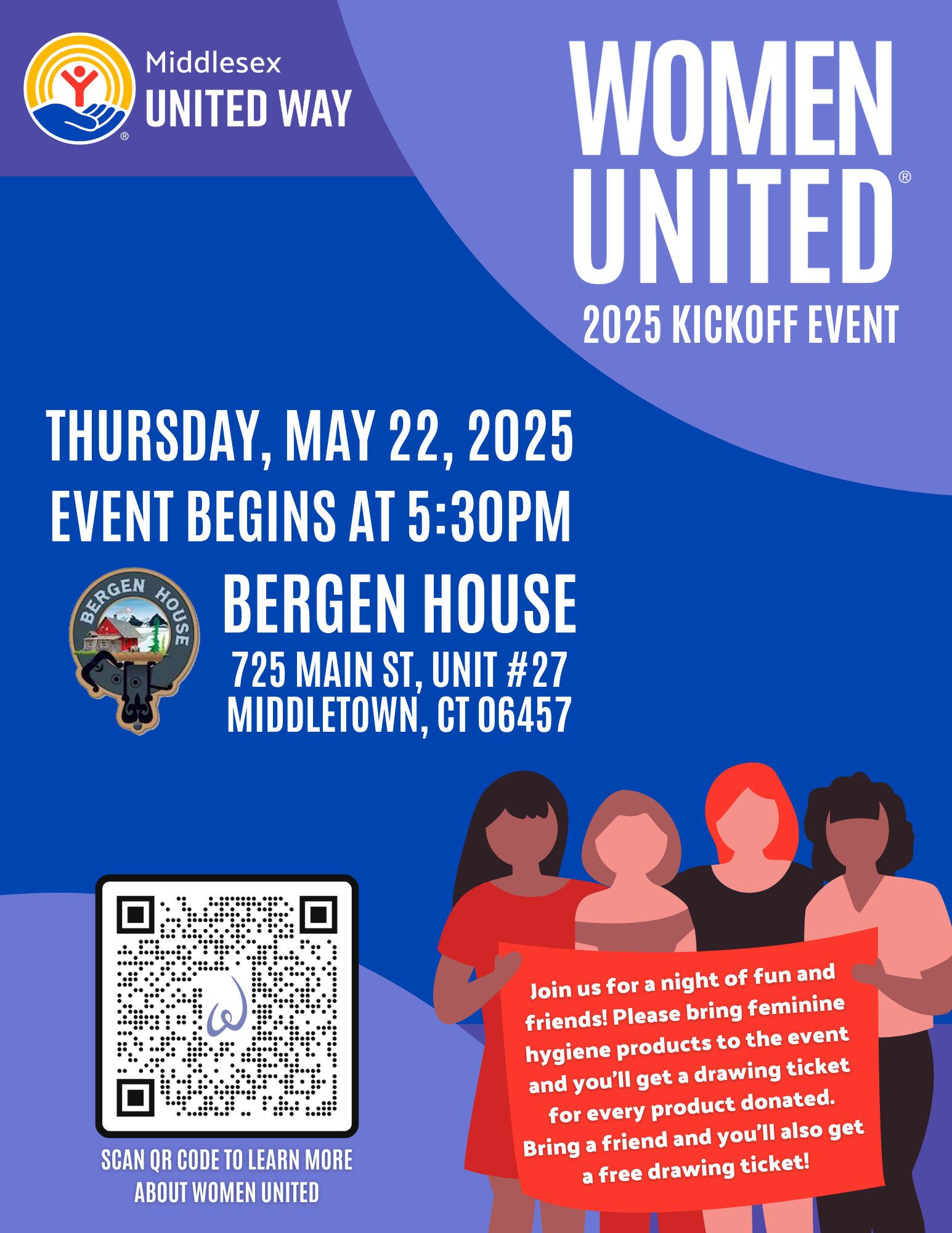 Women United hosts Recruitment Night on May 22nd at Bergen House