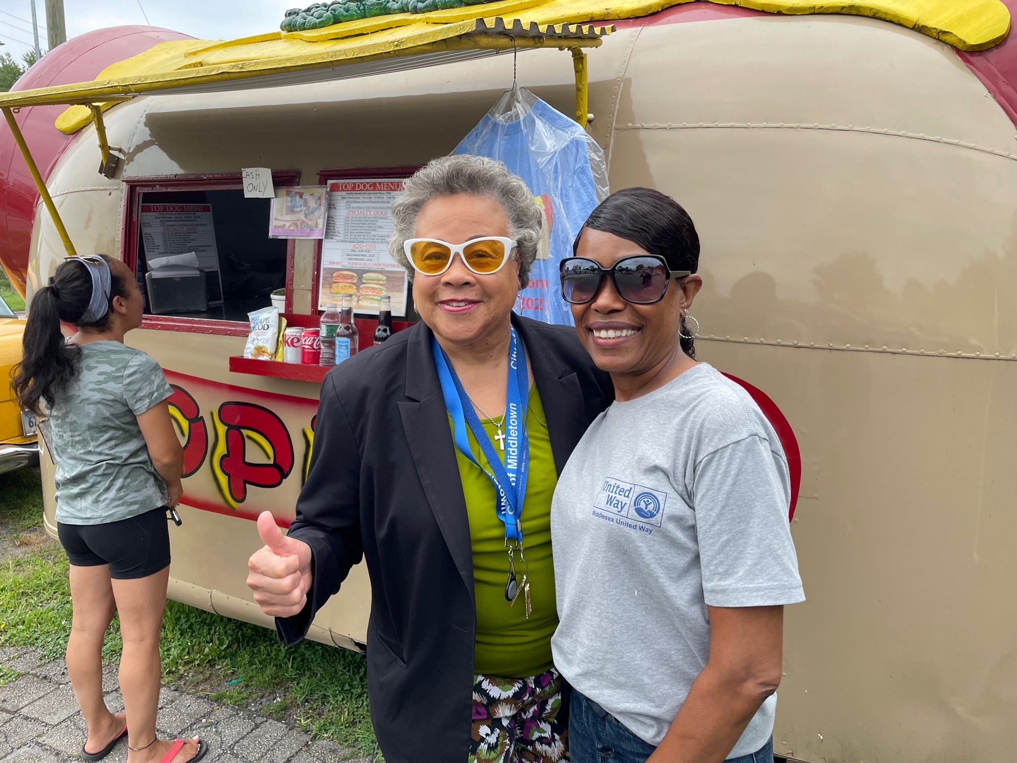 MUW Board Member Faith Jackson stops by for lunch